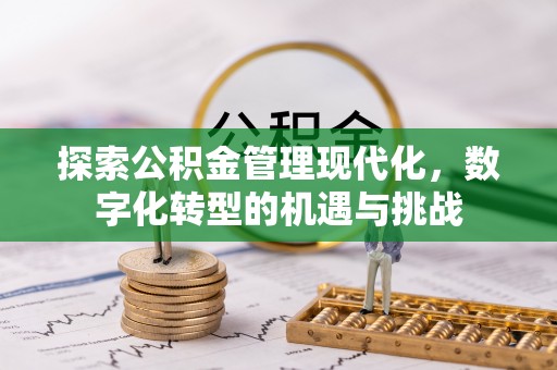 临城探索公积金管理现代化，数字化转型的机遇与挑战