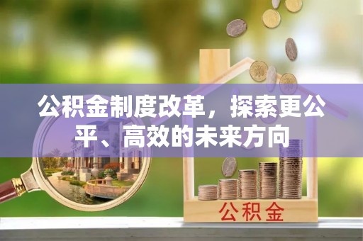临城公积金制度改革，探索更公平、高效的未来方向