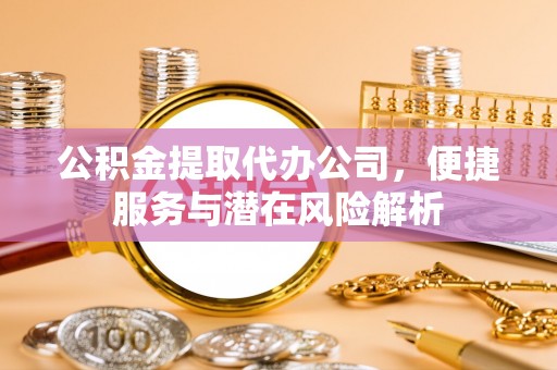 临城公积金提取代办公司，便捷服务与潜在风险解析
