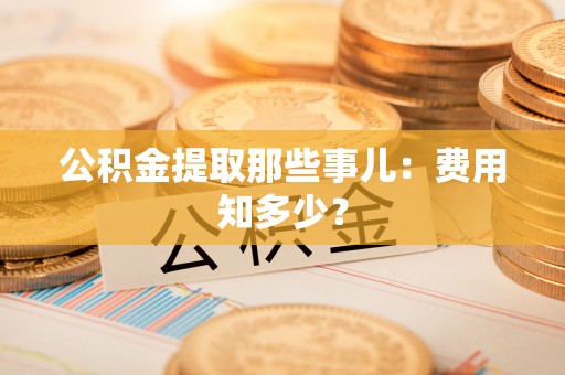 临城公积金提取那些事儿：费用知多少？
