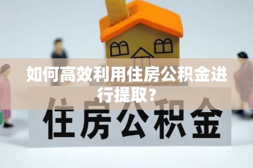 临城如何高效利用住房公积金进行提取？
